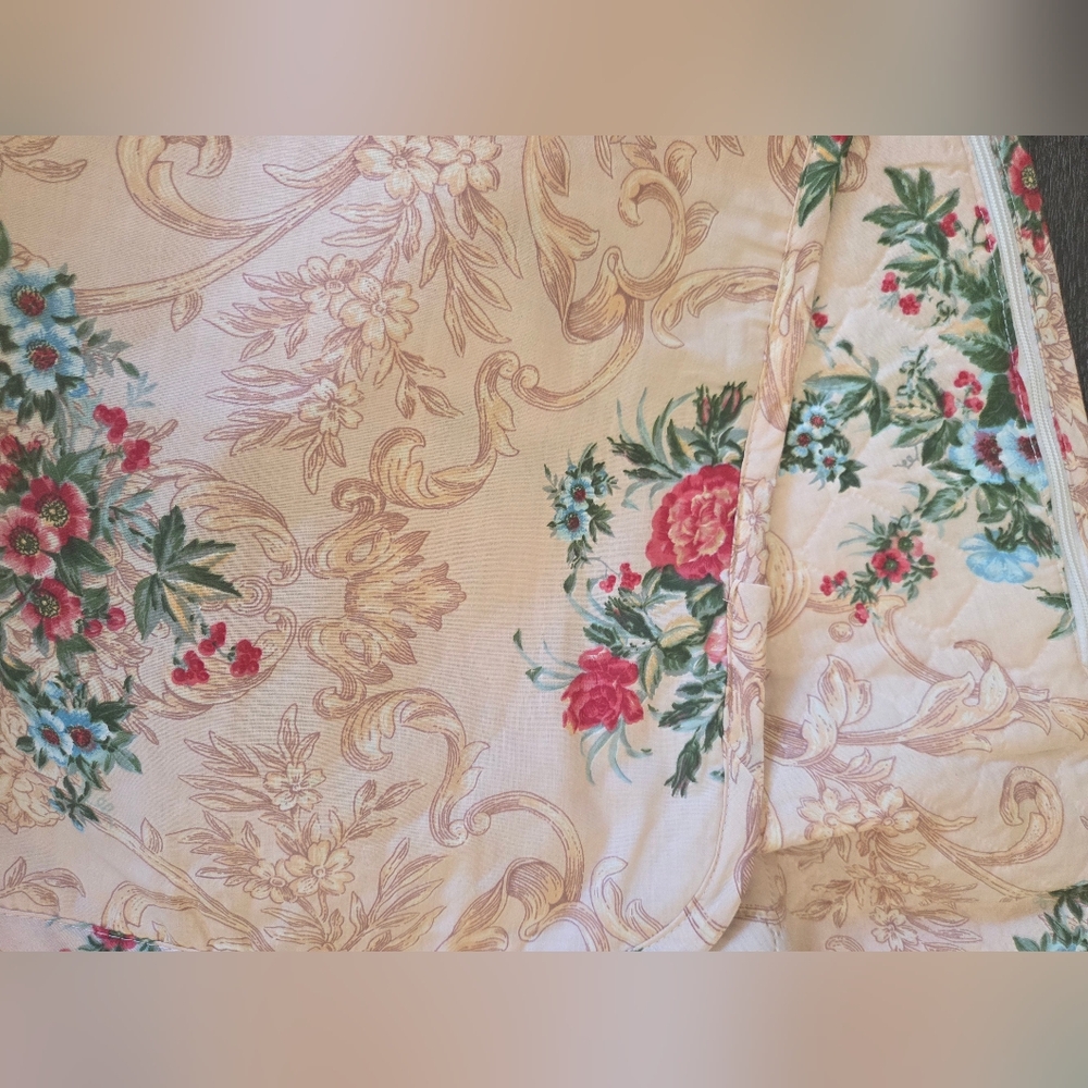 Floral Duvet Cover With Zipper - Picture 5 of 6